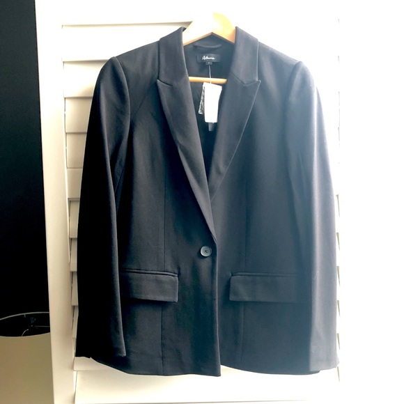 Black Blazer, Suit Jacket, Size 8, Reitman's, NWT, Modern, Slim Fit - Picture 1 of 4